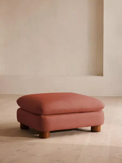 Soho Home Vivienne Ottoman In Red