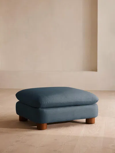 Soho Home Vivienne Ottoman In Blue