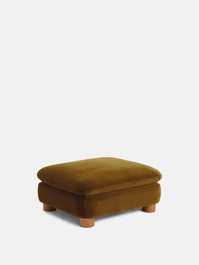 Soho Home Vivienne Ottoman In Mustard