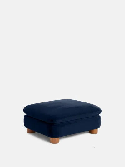 Soho Home Vivienne Ottoman In Blue