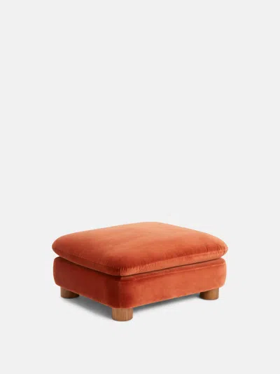 Soho Home Vivienne Ottoman In Rust