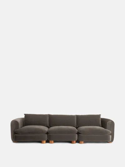 Soho Home Vivienne Sectional Sofa In Brown