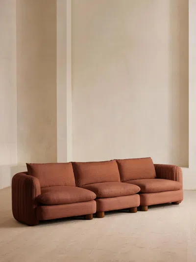 Soho Home Vivienne Sectional Sofa In Red