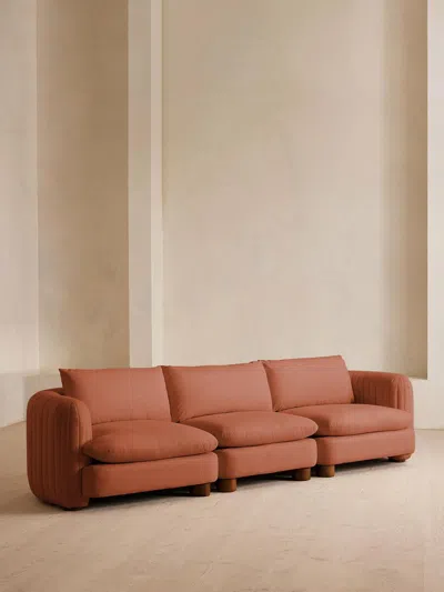 Soho Home Vivienne Sectional Sofa In Red