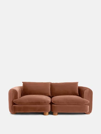 Soho Home Vivienne Sectional Sofa In Antique Rose