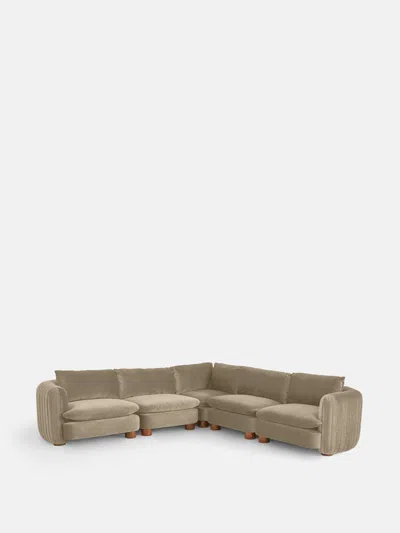 Soho Home Vivienne Sectional Sofa In Camel