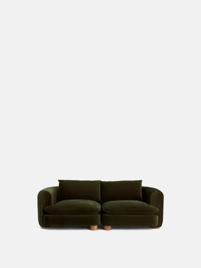 Soho Home Vivienne Sectional Sofa In Olive