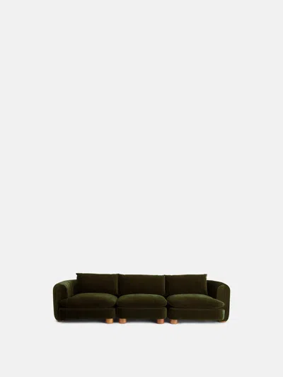 Soho Home Vivienne Sectional Sofa In Olive