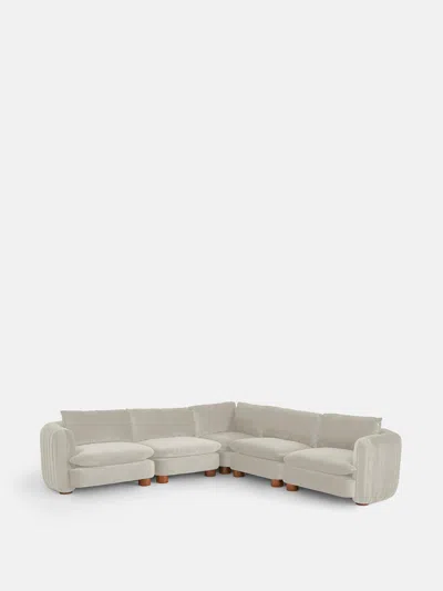 Soho Home Vivienne Sectional Sofa In Porcelain