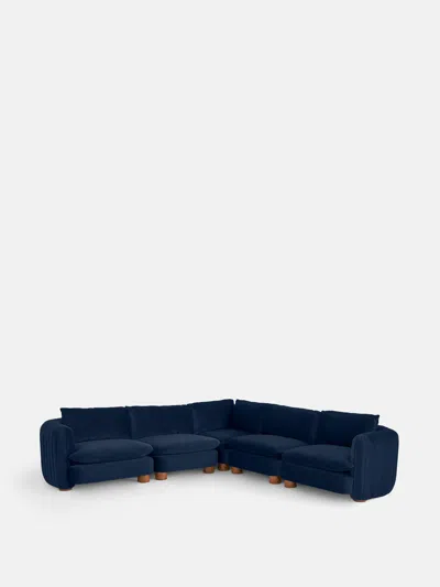 Soho Home Vivienne Sectional Sofa In Royal Blue
