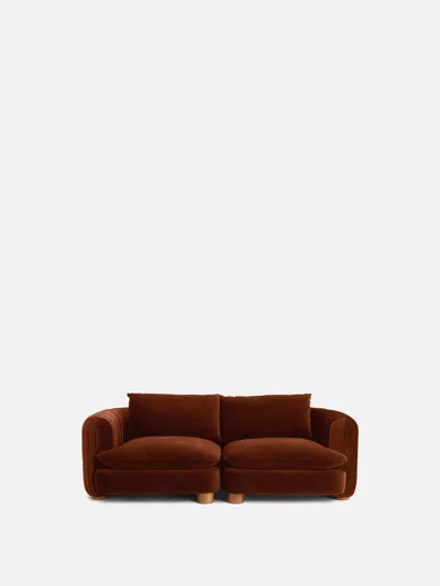Soho Home Vivienne Sectional Sofa In Rust