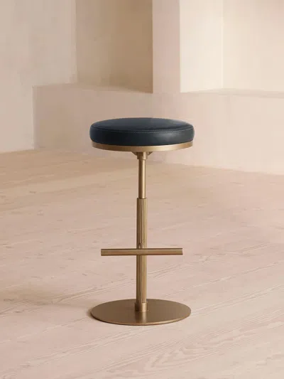 Soho Home Wardell Counter Stool In Blue
