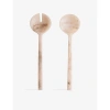Soho Home Henrietta Resin Salad Servers In White