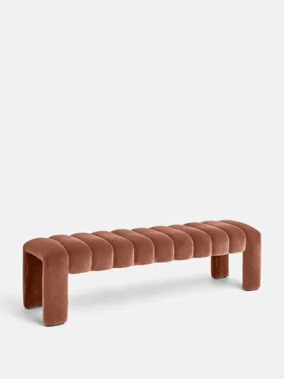 Soho Home Willis Bench In Antique Rose