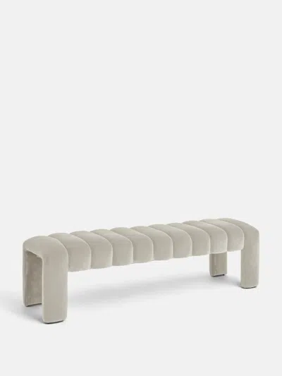 Soho Home Willis Bench In Porcelain