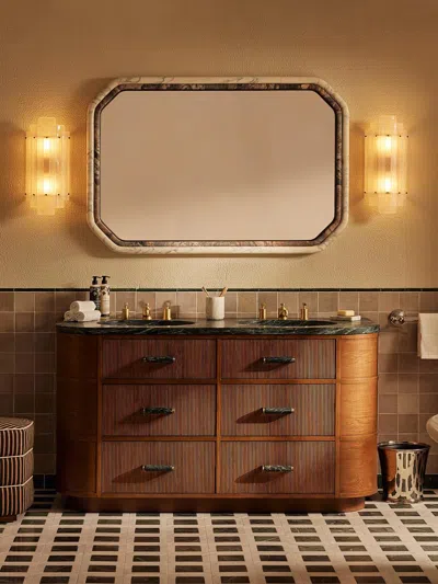 Soho Home Witley Double Vanity Unit In Brown