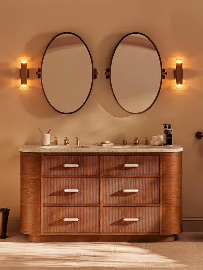 Soho Home Witley Double Vanity Unit In Brown