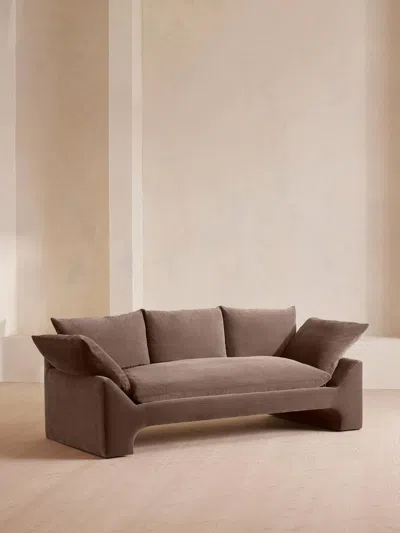 Soho Home Wyatt Three Seater Sofa In Brown