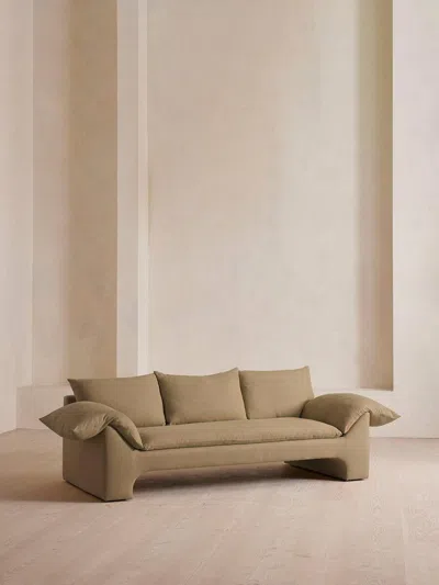 Soho Home Wyatt Three Seater Sofa In Brown