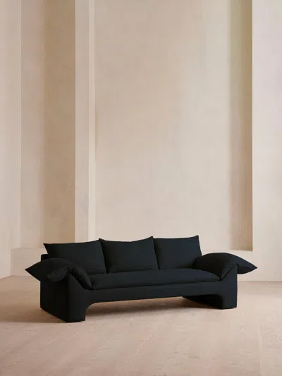 Soho Home Wyatt Three Seater Sofa In Blue