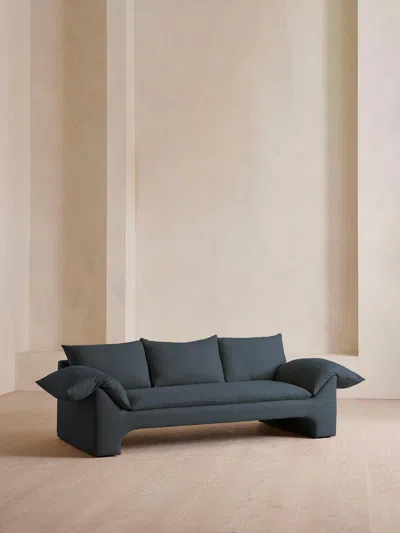 Soho Home Wyatt Three Seater Sofa In Blue