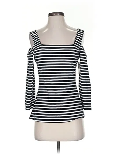 Soho Jeans New York & Company 3/4 Sleeve Top In Multi