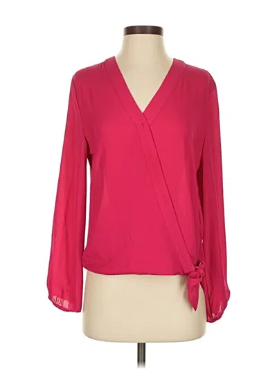 Pre-owned Soho Long Sleeve Blouse In Pink