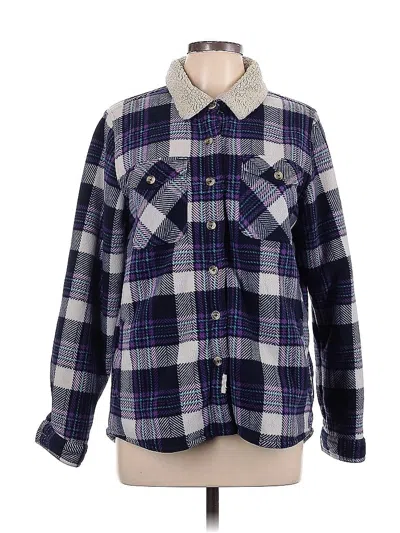 Pre-owned Soho Long Sleeve Blouse In Purple