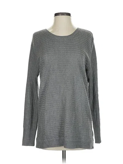 Pre-owned Soho Long Sleeve Top Gray Crew Neck Tops