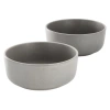 Soho Lounge Bryant Park 2 Piece 6 Inch Stoneware Cereal Bowl Set In Gray
