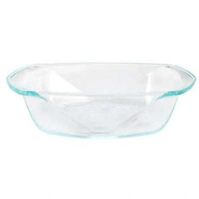 Soho Lounge Carnegie Hill 10 Inch X 5.9 Inch X 2.6 Inch Tempe Glass Loaf Pan With Built-in Handles In Blue