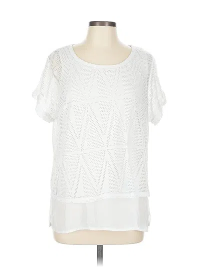 Pre-owned Soho Short Sleeve Blouse In White