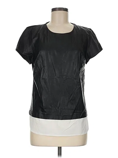 Pre-owned Soho Short Sleeve Top Black Scoop Neck Tops