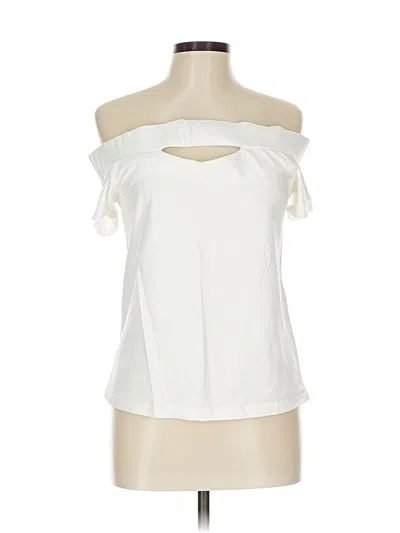 Pre-owned Soho Sleeveless Blouse In White