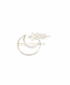 Soho Style Women's Crescent Moon And Stars Hair Clip Set, Pack Of 2 In Open Miscellaneous