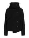 Soho-t Woman Jacket Black Size Xxs Wool, Polyamide In Black