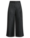 Soho-t Woman Pants Black Size M Polyester, Polyamide, Elastane In Animal Print