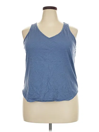 Pre-owned Soho Tank Top Blue Halter Neckline Tops