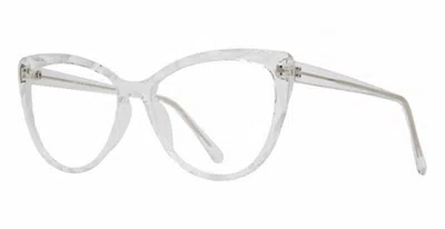 Soho Women's Cat-eye Transparent Glasses In Crystal In White