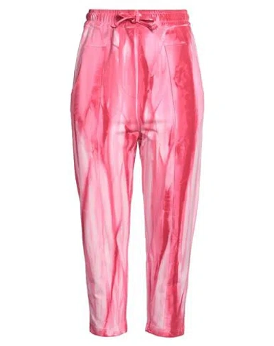 Soho-t Woman Pants Fuchsia Size M Cotton, Elastane In Pink