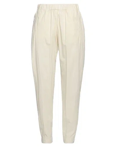 Soho-t Woman Pants Ivory Size Xs Cotton, Polyamide, Elastane In White