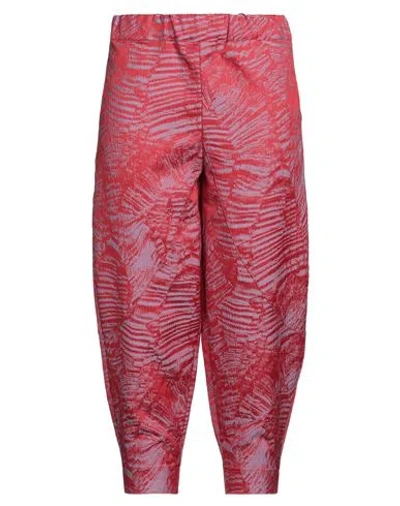 Soho-t Woman Pants Red Size S Polyester, Polyamide, Elastane