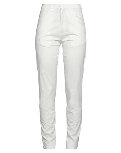 Soho-t Woman Pants White Size S Cotton, Polyamide, Elastane