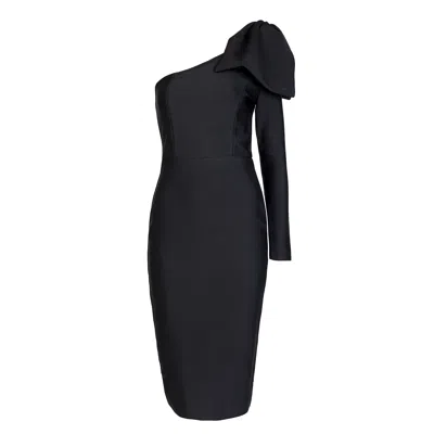 Sohuman Women's Black Bode Mini Dress