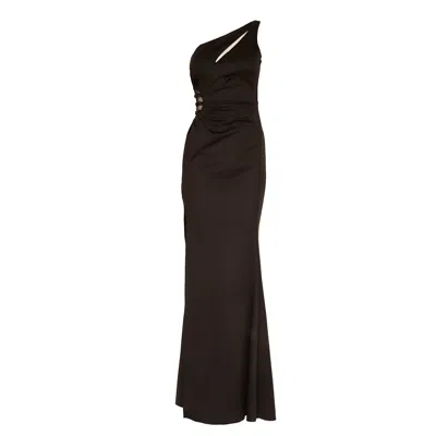 Sohuman Women's Black Constance Maxi Dress
