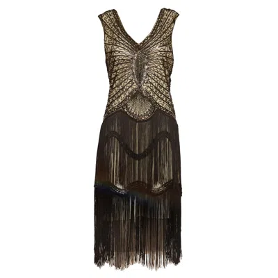 Sohuman Women's Black Sefeh Mini Dress In Multi