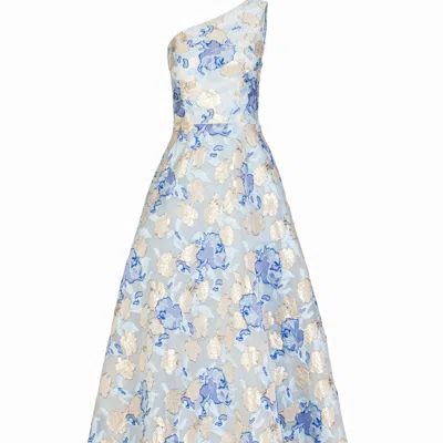 Sohuman Women's Blue Carmi Maxi Dress In Pattern