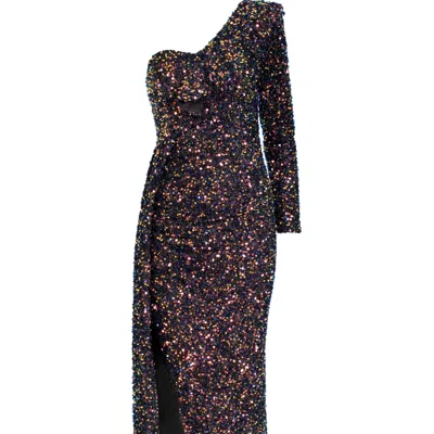 Sohuman Women's Blue Coste Dress In Black