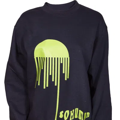 Sohuman Women's Blue Reain Unisex Sweatshirt In Purple