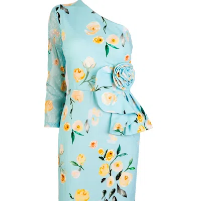 Sohuman Women's Blue Sopi Midi Dress